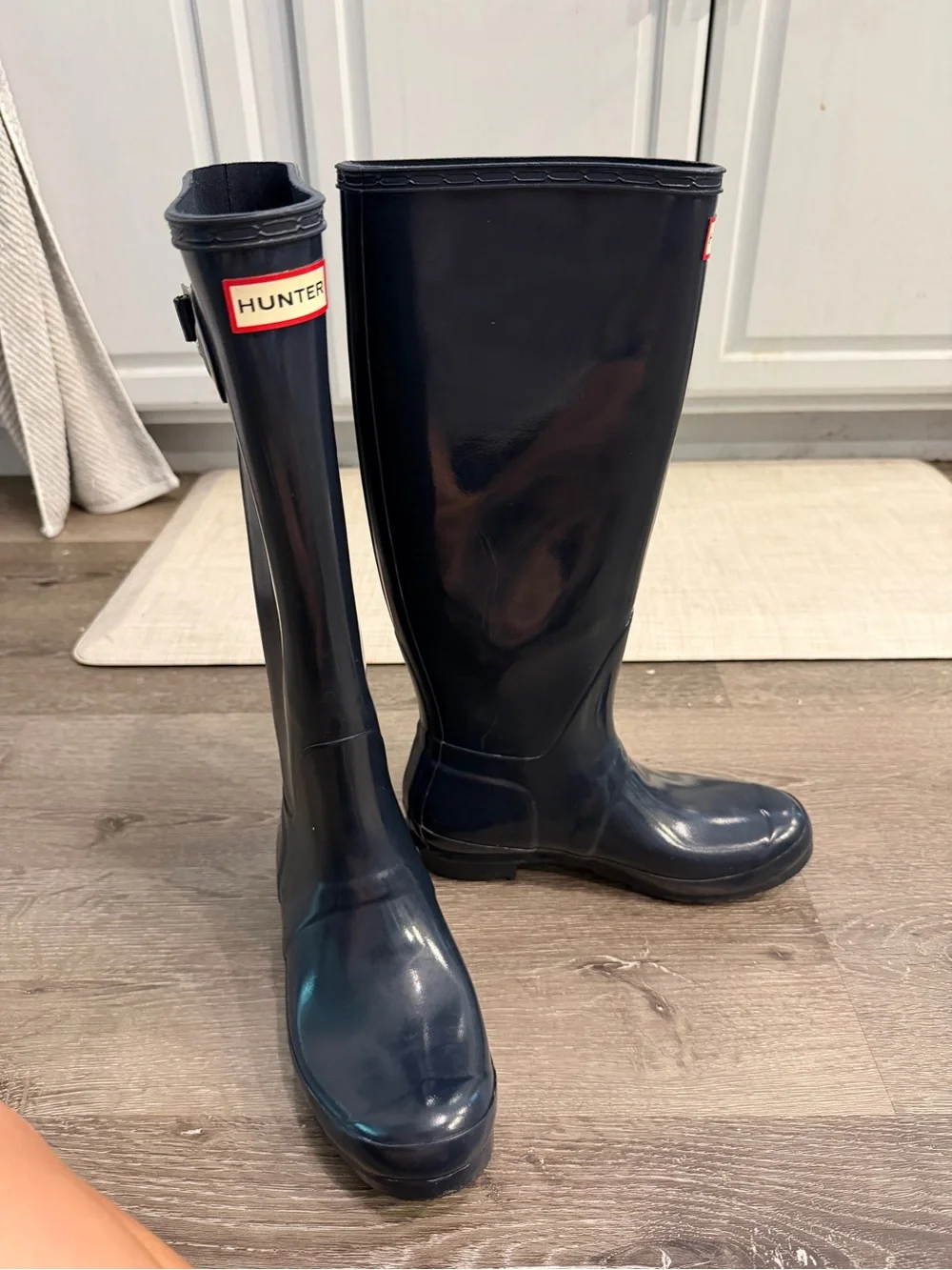 Hunter Women's Original Tall Rain Boots — navy